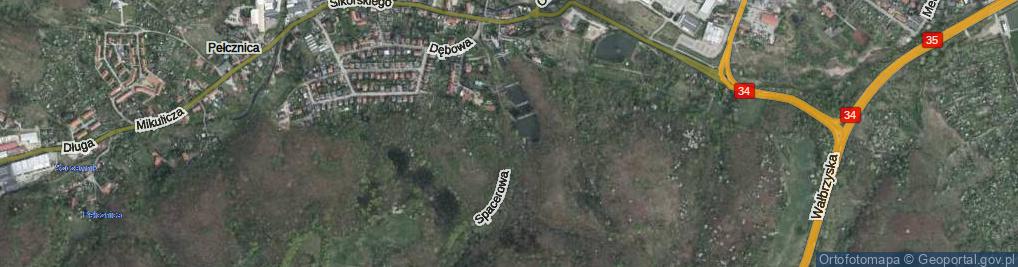 Zdjęcie satelitarne Spacerowa ul.
