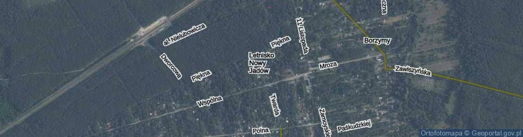 Zdjęcie satelitarne Środkowa ul.