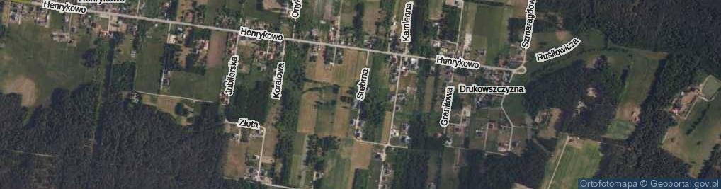 Zdjęcie satelitarne Srebrna ul.