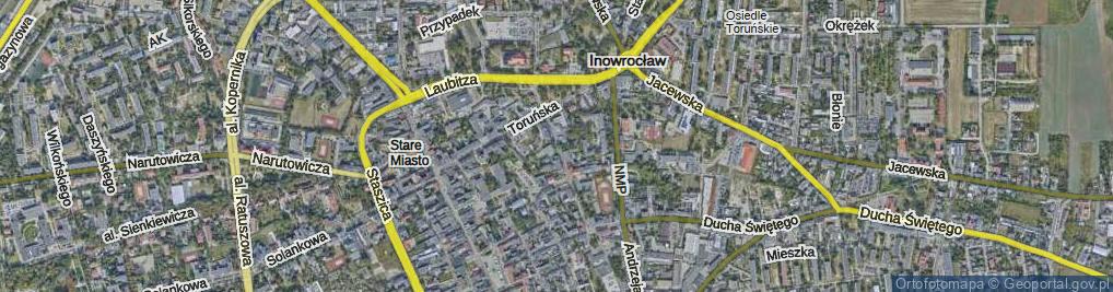 Zdjęcie satelitarne Średnia ul.