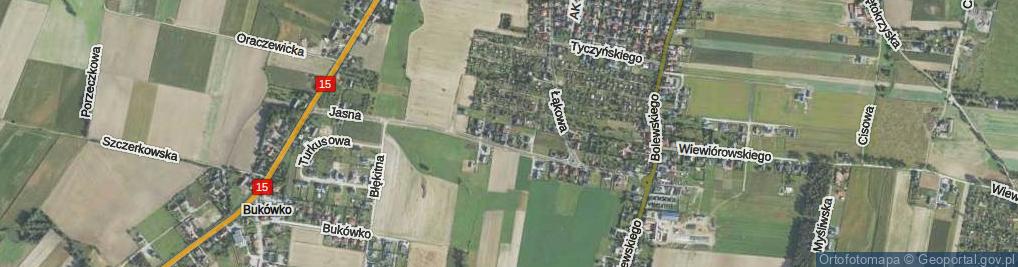 Zdjęcie satelitarne Srebrna ul.