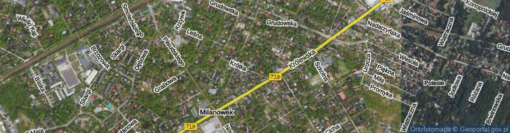 Zdjęcie satelitarne Środkowa ul.