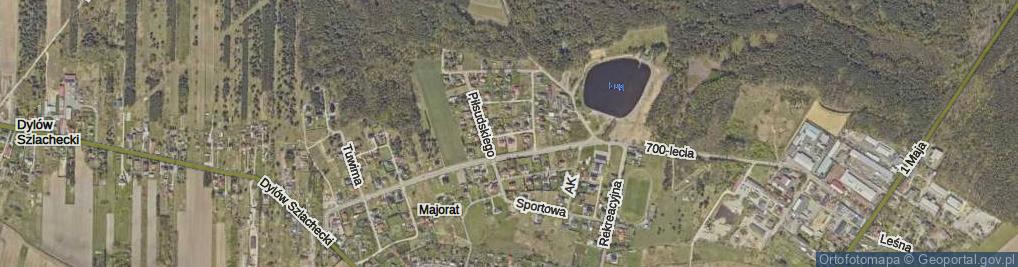 Zdjęcie satelitarne Srebrna ul.