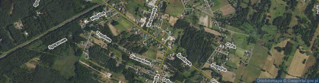 Zdjęcie satelitarne Środkowa ul.