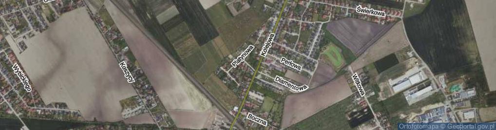 Zdjęcie satelitarne Srebrna ul.