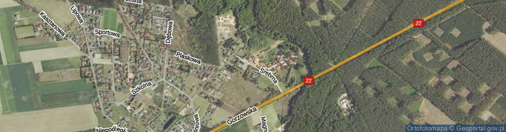 Zdjęcie satelitarne Srebrna ul.