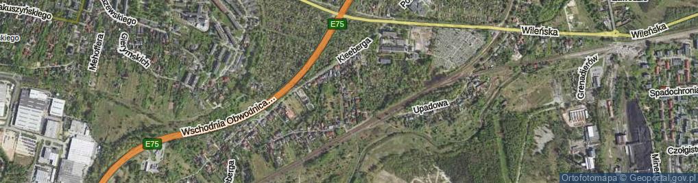 Zdjęcie satelitarne Środkowa ul.