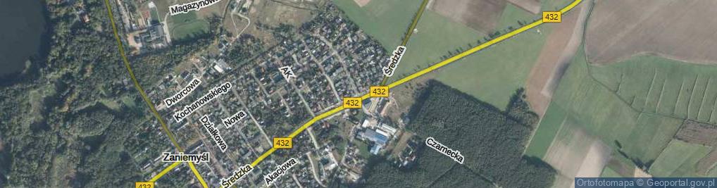 Zdjęcie satelitarne Średzka ul.