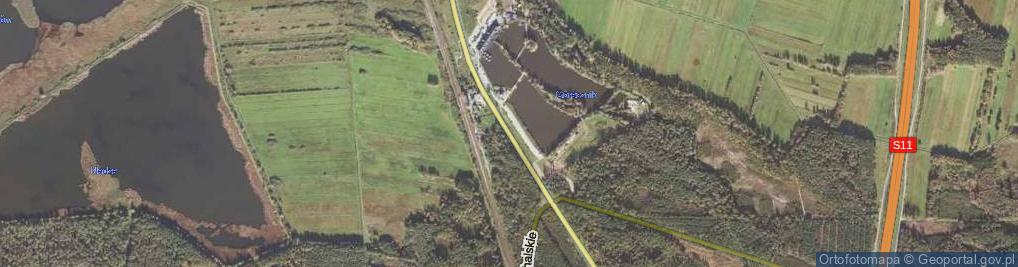 Zdjęcie satelitarne Stacja PKP Przygodzice ul.