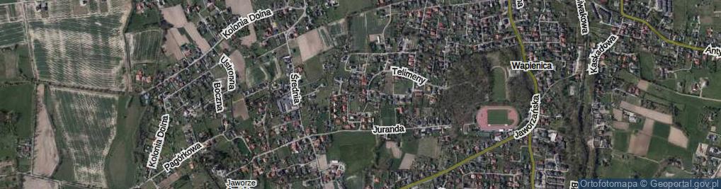 Zdjęcie satelitarne Starej Baśni ul.