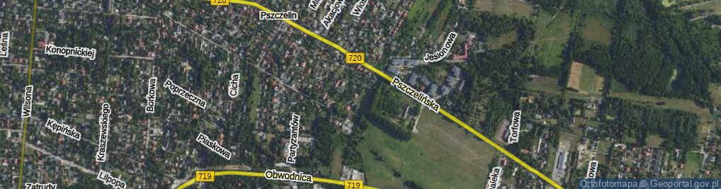 Zdjęcie satelitarne Stalowa ul.