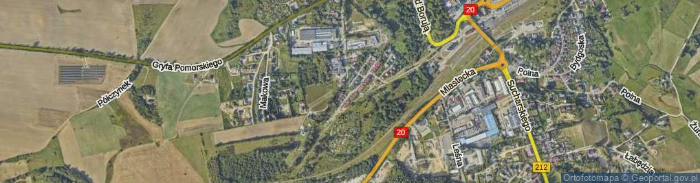 Zdjęcie satelitarne Stary Dworzec ul.