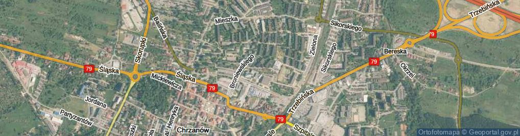 Zdjęcie satelitarne Struga ul.