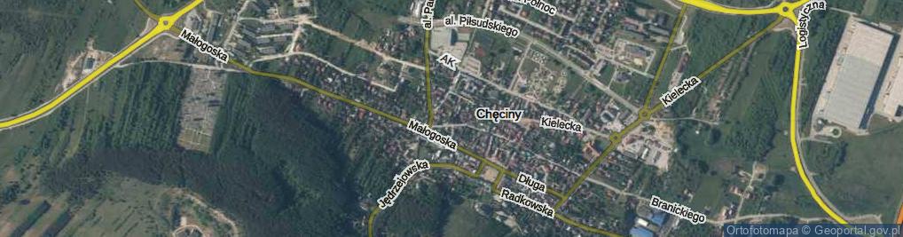 Zdjęcie satelitarne Strażacka ul.