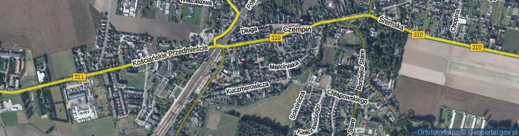 Zdjęcie satelitarne Strumykowa ul.