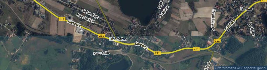 Zdjęcie satelitarne Strażacka ul.