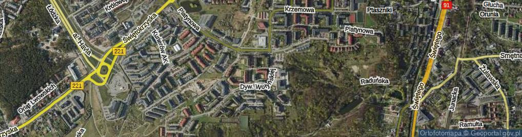 Zdjęcie satelitarne Strzelców Karpackich ul.