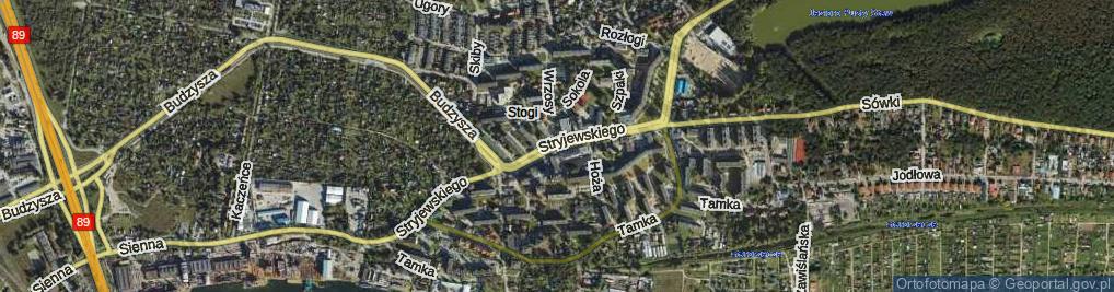 Zdjęcie satelitarne Stryjewskiego Wilhelma ul.