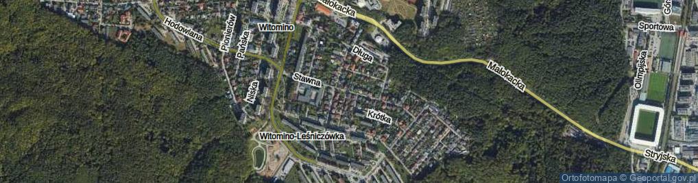 Zdjęcie satelitarne Stawna ul.