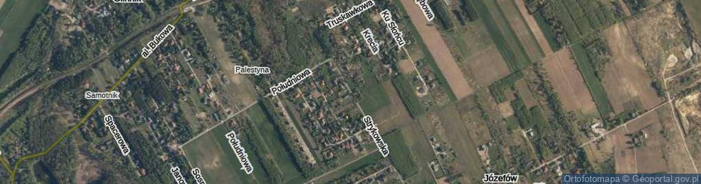 Zdjęcie satelitarne Strykowska ul.