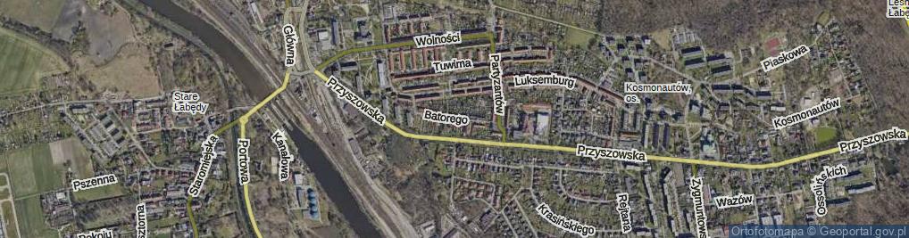 Zdjęcie satelitarne Stefana Batorego ul.