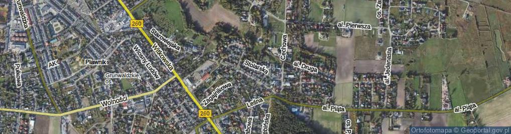 Zdjęcie satelitarne Stolarska ul.