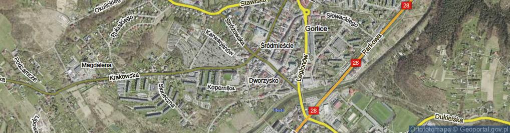 Zdjęcie satelitarne Strażacka ul.