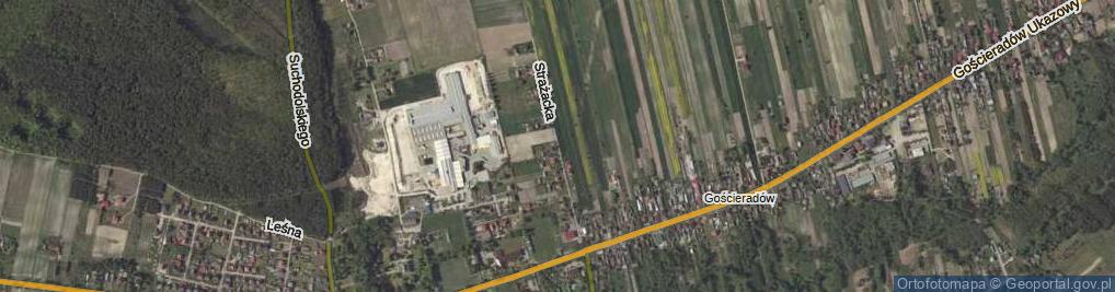 Zdjęcie satelitarne Strażacka ul.