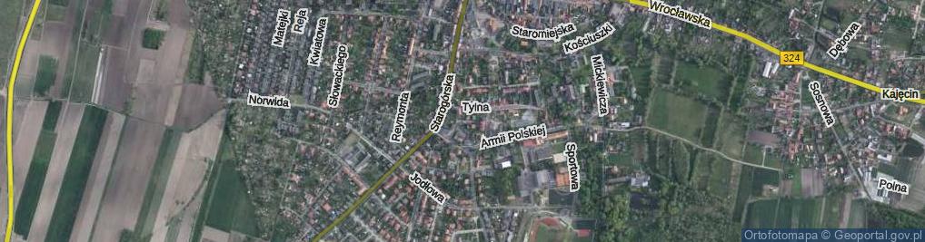 Zdjęcie satelitarne Staromłyńska ul.
