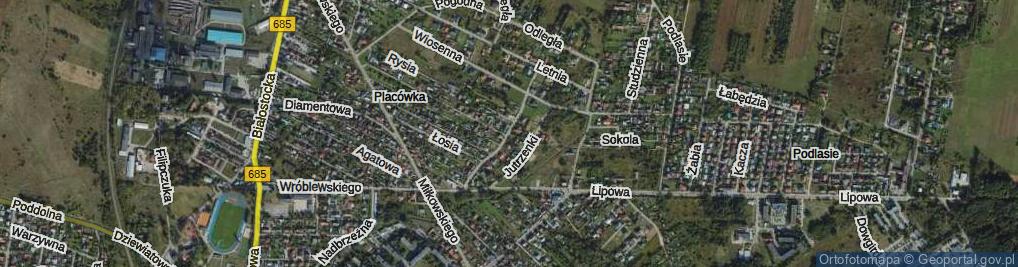 Zdjęcie satelitarne Strzelecka ul.