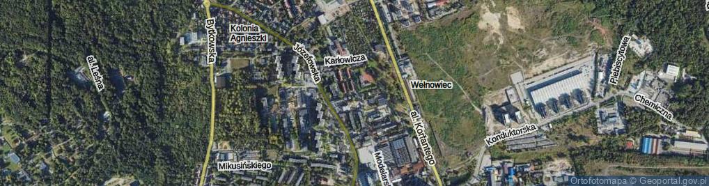 Zdjęcie satelitarne Strażacka ul.