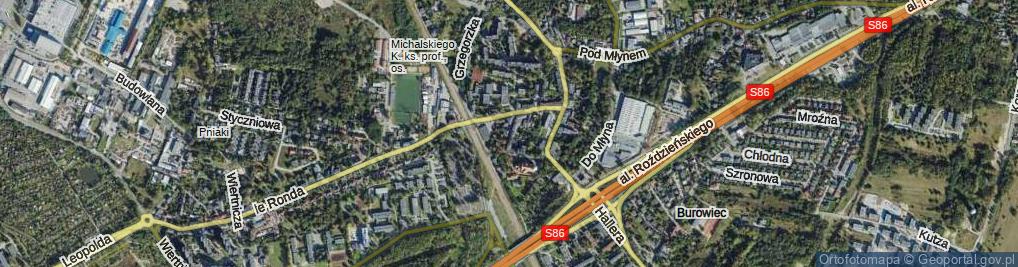 Zdjęcie satelitarne Stacyjna ul.