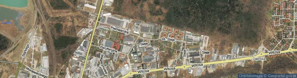 Zdjęcie satelitarne Stare Sieje ul.