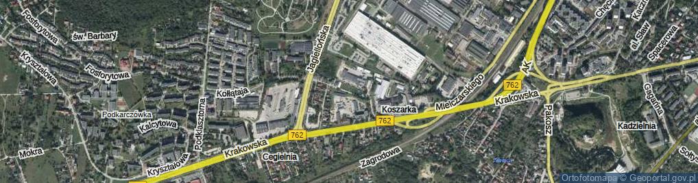 Zdjęcie satelitarne Stokowa ul.