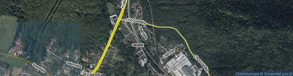 Zdjęcie satelitarne Stacyjna ul.