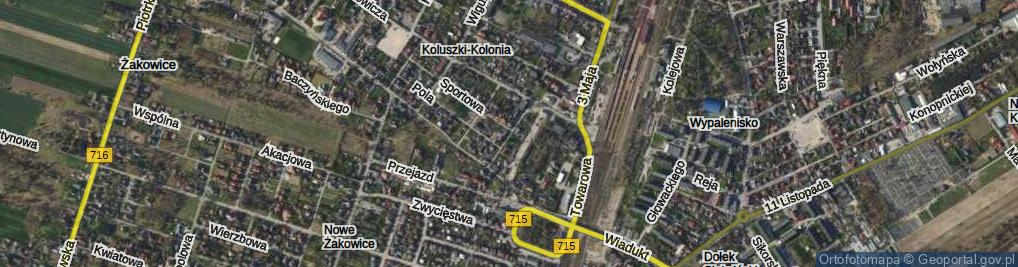 Zdjęcie satelitarne Strzemińskiego ul.