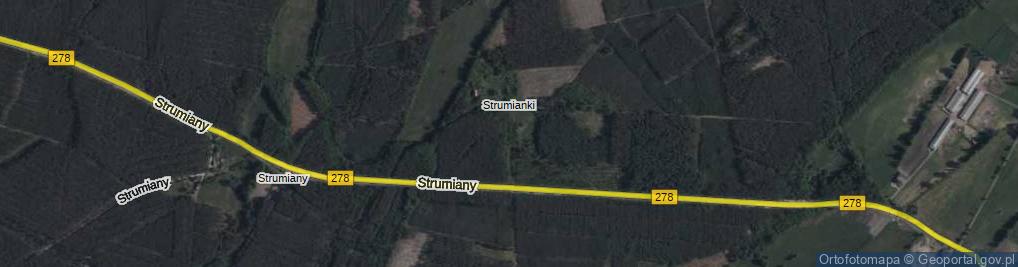 Zdjęcie satelitarne Strumianki ul.