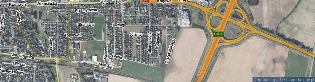 Zdjęcie satelitarne Stefana Batorego ul.