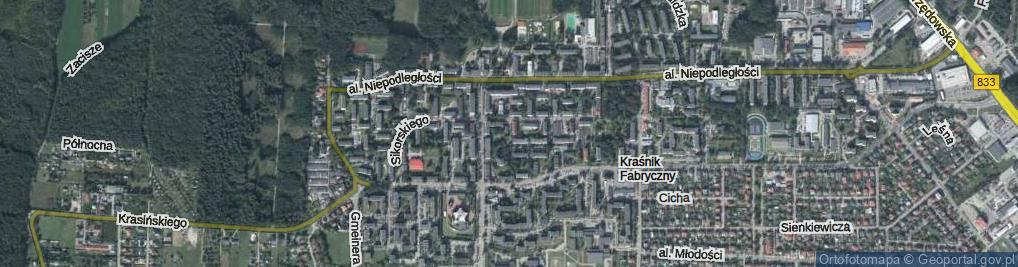 Zdjęcie satelitarne Styki Jana ul.