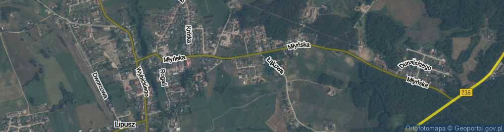 Zdjęcie satelitarne Strażaków ul.