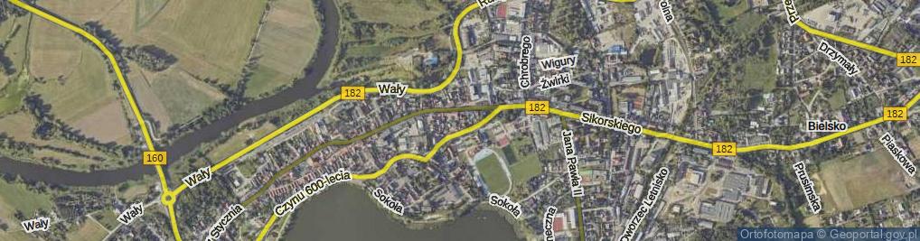 Zdjęcie satelitarne Strażacka ul.