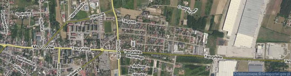 Zdjęcie satelitarne Storczyków ul.