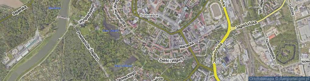 Zdjęcie satelitarne Stwosza Wita ul.