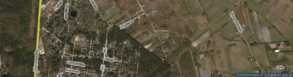 Zdjęcie satelitarne Strumykowa ul.