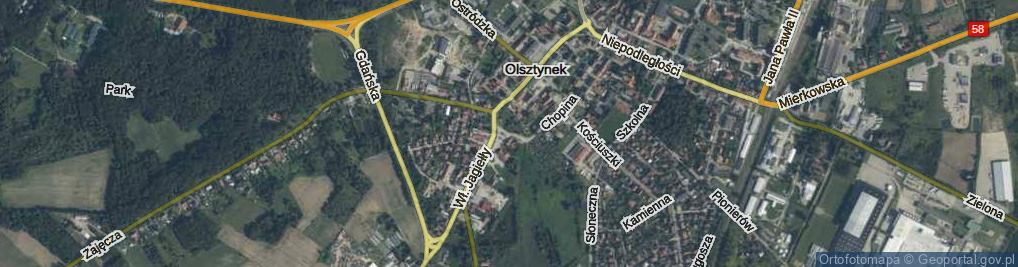 Zdjęcie satelitarne Strażacka ul.