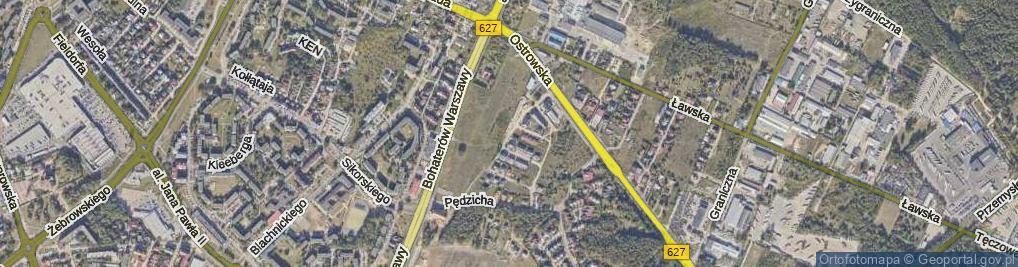 Zdjęcie satelitarne Storczykowa ul.