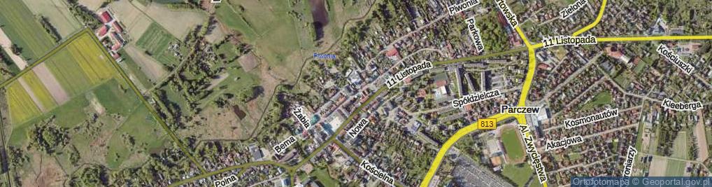 Zdjęcie satelitarne Strażacka ul.