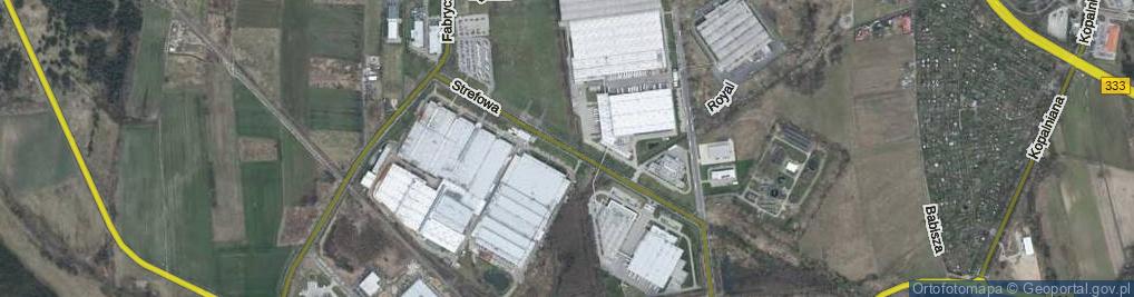 Zdjęcie satelitarne Strefowa ul.
