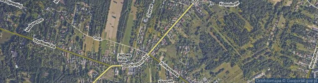 Zdjęcie satelitarne Starokrakowska ul.