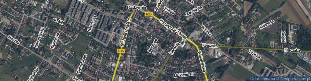 Zdjęcie satelitarne Stefana Batorego ul.